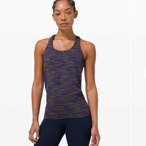 Lululemon Athletica Love/Black Racerback Tank Top